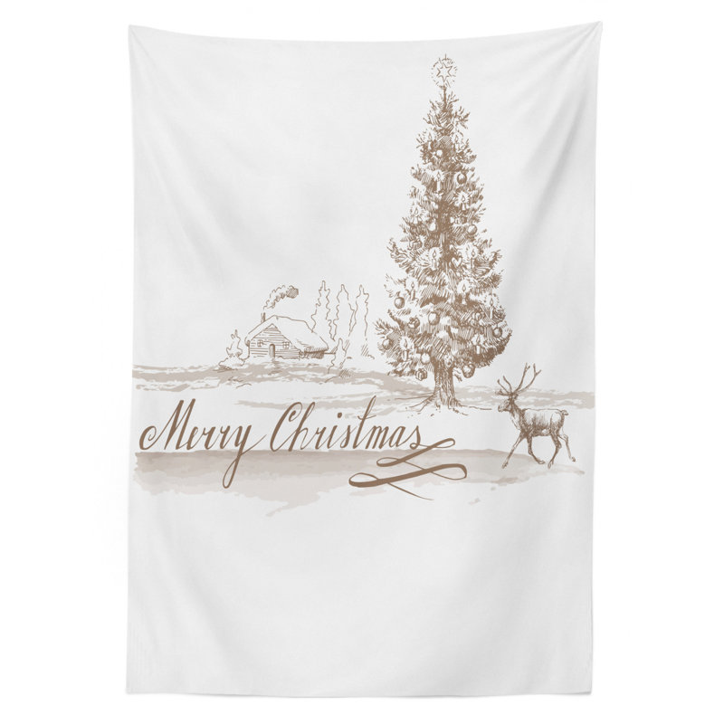 Christmas Tablecloth, 70" L x 52" W