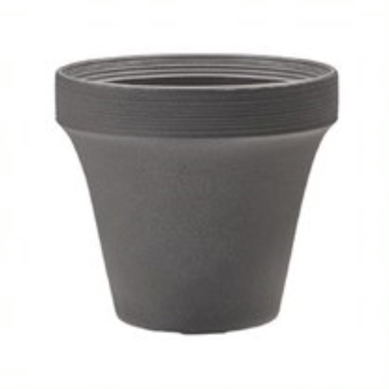Pot Planter, 13.5" H x 15" W x 15" D, Gray
