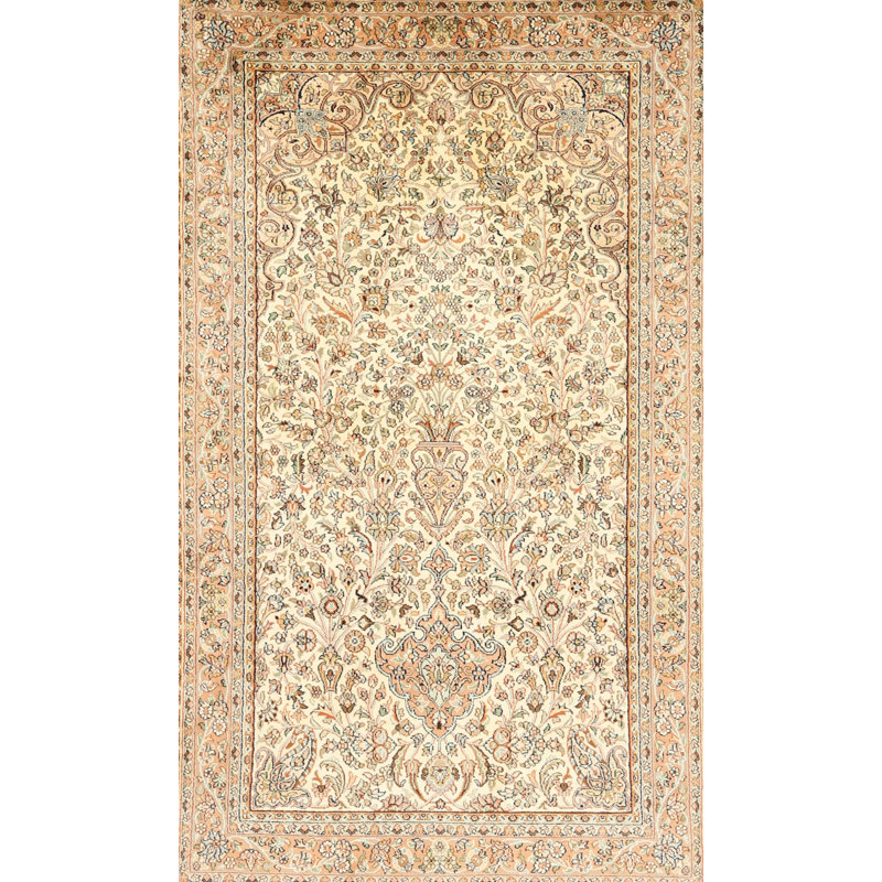 Tapis beige traditionnel/crème/noir Messancy, Rectangle 4 pi x 6 pi