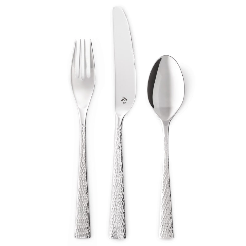 Latitude Run® 428B0EF76C5844FD83497DA413359FFD Manuli Teaspoon, 18/10 Stainless Steel, Set Of 12