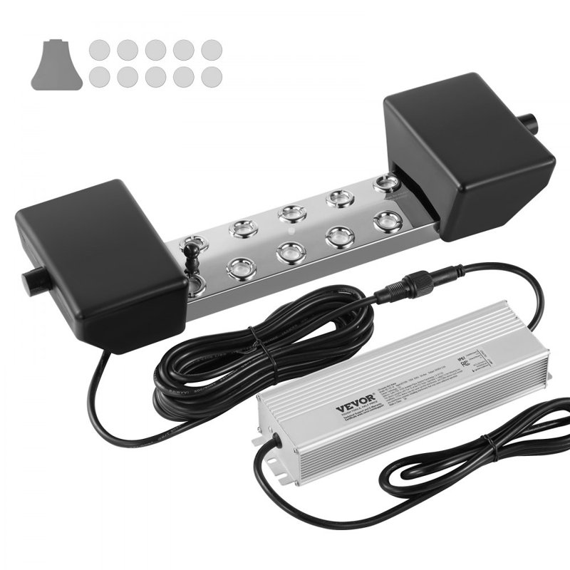 Brumisateur ultrasonique 12 têtes 9000mL / H IP67, H 1,1 po x l 10,82 po x P 3,03 po