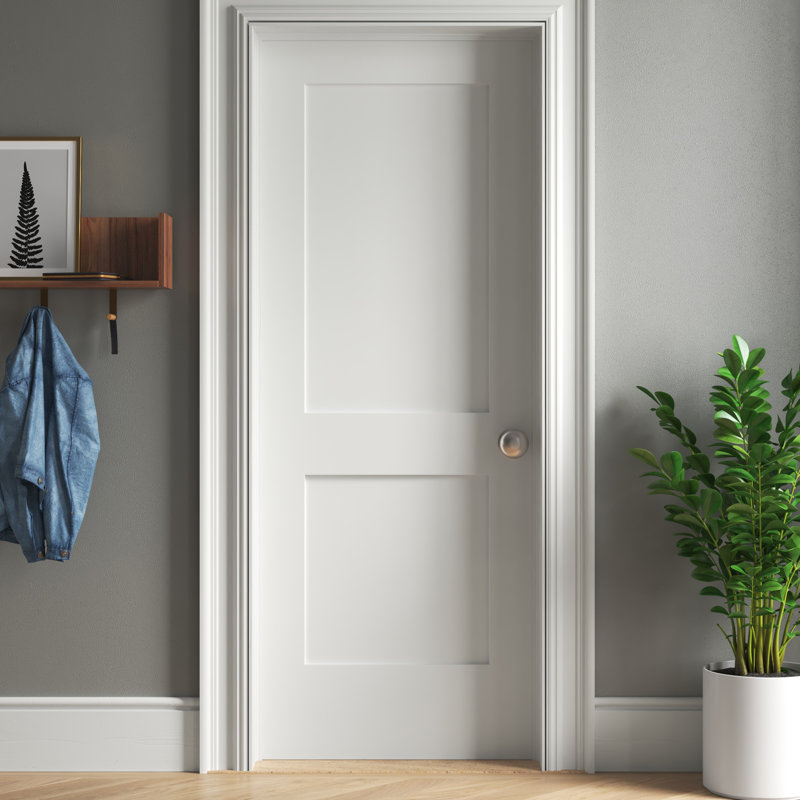 Dalle de porte intérieure à 2 panneaux apprêtés, 30 po x 80 po