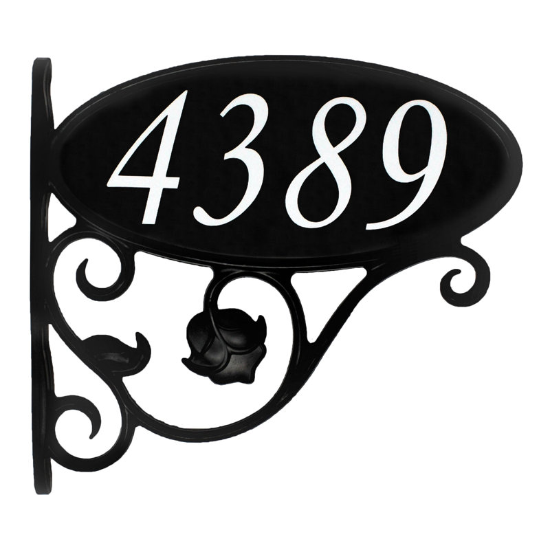 Plaque d'adresse ovale à double face Park Place, Oui