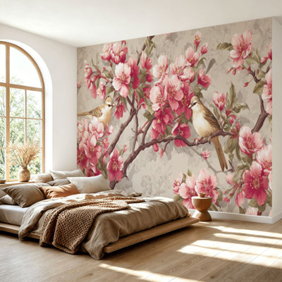 Papier peint adhésif auto-adhésif moderne pour la chambre à coucher L 69 po x l 96 po Peel and Stick