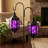 Hanging Moroccan Decorative Candle Lantern with Chain for Outdoor Patio or Porch (Set of 2)-267964479-267964475