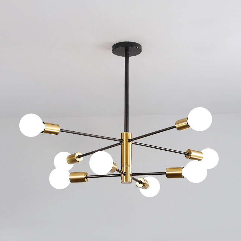 Paizlee 8 - Light Sputnik Chandelier, 71cm H x 73cm W x 73cm D, 8