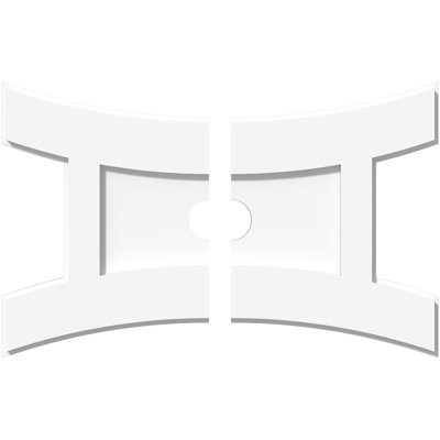 Médaillon de plafond contemporain en PVC de qualité architecturale Haven