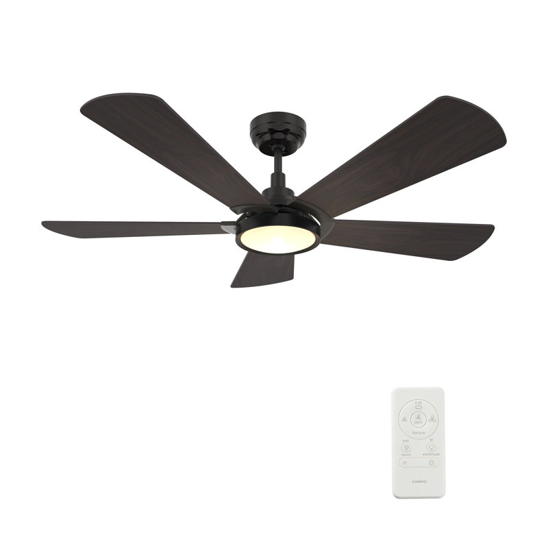 Winston Smart Ceiling Fan with Remote, Light Kit Included, Works with Google Assistant, Amazon Alexa, and Siri Shortcuts.