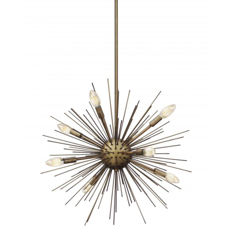 8 - Light Dimmable Globe Chandelier