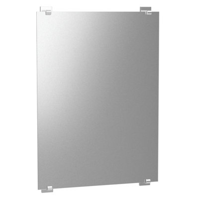 Miroir de salle de bain mural rectangulaire sans cadre Elevate | Fixation horizontale ou verticale