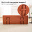 Velours côtelé orange à 2 places avec structure en acier, mousse à mémoire de forme, conception convertible, sans assemblage pour les petits espaces dans le revêtement de bureau à domicile 21, salon