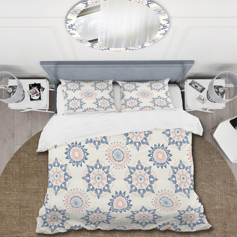 Ensemble de housse de couette Boho, Housse de couette très grand + 2 taies décorativ