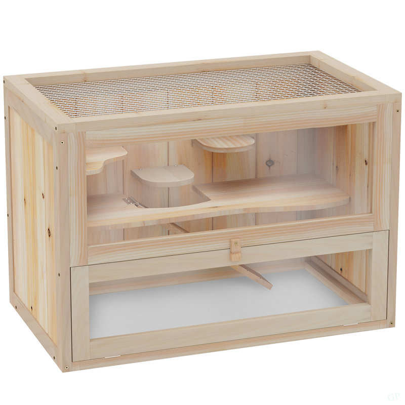 Cage à hamster à 2 niveaux Pawhut