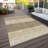 Washable Striped Indoor / Outdoor Rug-1740522348