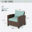 73.2 Cm Outdoor Wicker Patio Chair with Cushions-478718703