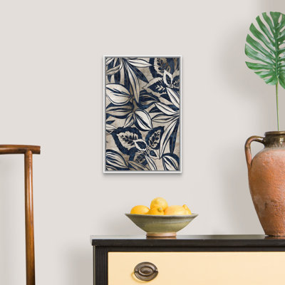«Blue Foliage II» par Eva Watts - reproduction d'art sur toile