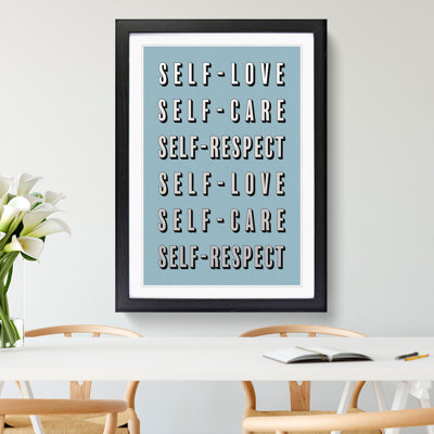 Love Care and Respect - Picture Frame Typography