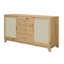 Buffet 59 pouces de ton naturel avec tiroirs et armoires - Unité de rangement pour la maison