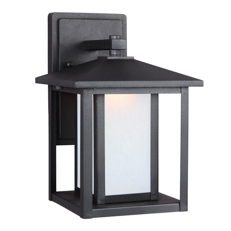 Lanterne murale d'extérieur à DEL Vermont, Noir, H 14 po x l 9 po x P 10,5 po