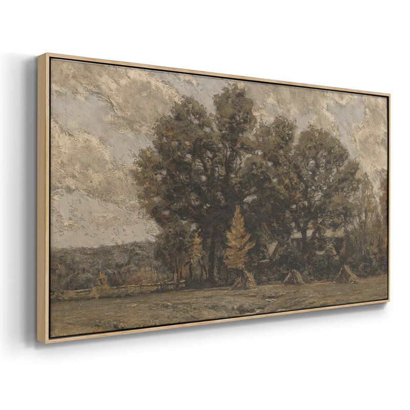 Série paysage - DCCLXV - Toile tendue avec châssis encadré - Prêt à être accroché, H 21 po x l 41 po, Naturel