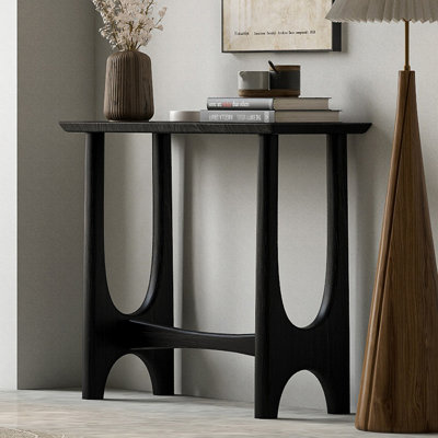 Retro simple rectangular console table