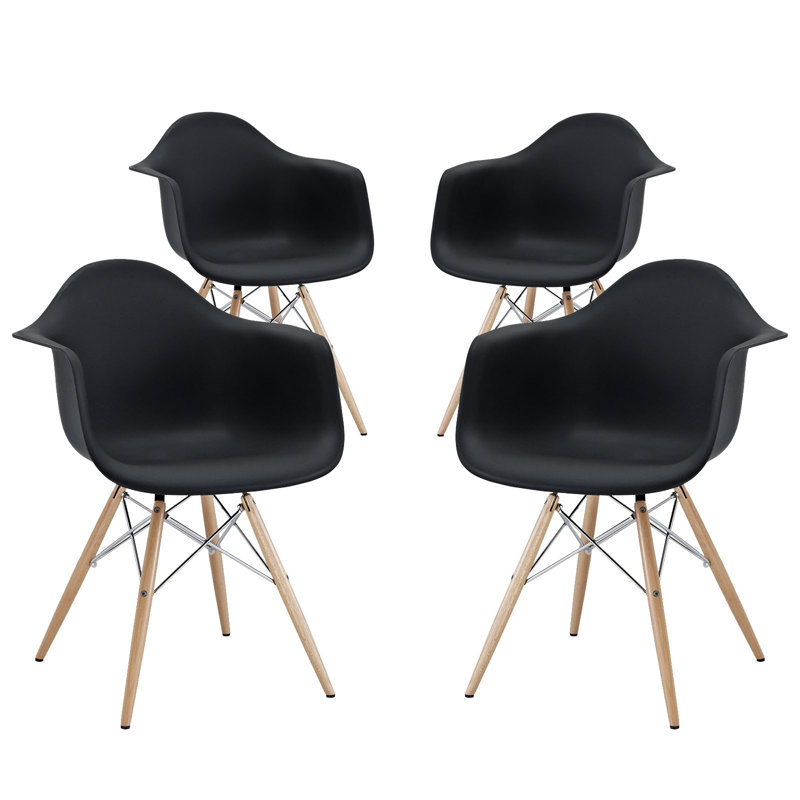 Fauteuil pyramide en bois noir
