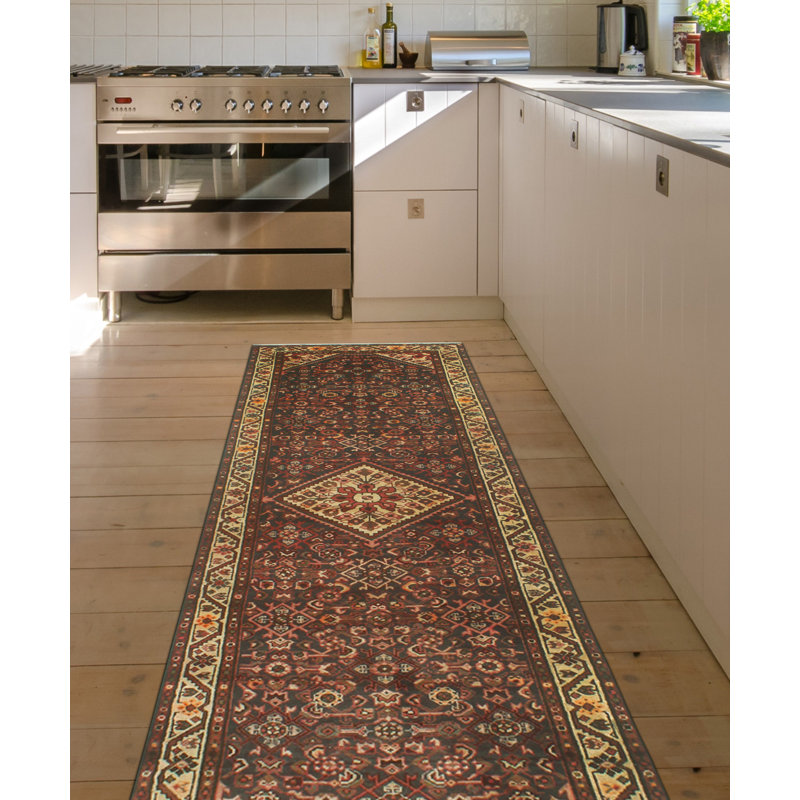 Khrystopher Distressed Amala Charcoal Runner