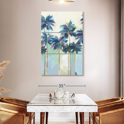 Harnek Sunset Teal Palms I