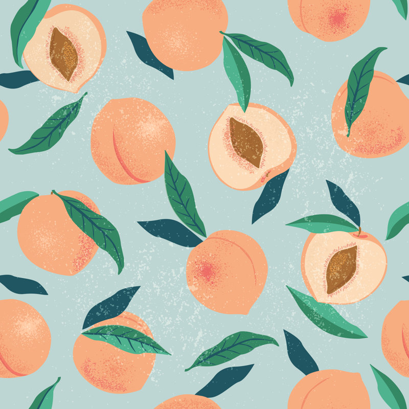 «Achyut Peach» par Angelina Bambina, H 12 po x l 12 po