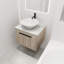Ensemble de meuble-lavabo moderne 24 po avec lavabo en céramique, meuble-lavabo mural en chêne blanc avec porte à fermeture douce-1708659800