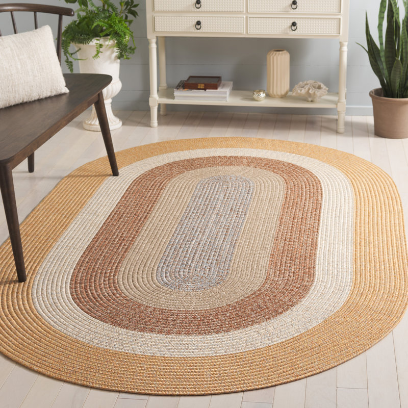 Tapis d'intérieur / extérieur lavable à la machine Dillion Performance, Ovale 5 pi x 8 pi