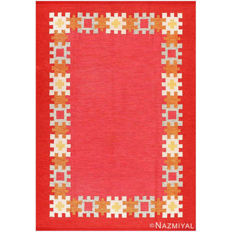 Scandinavian One-of-a-Kind Rectangle 6'4" X 9' Area Rug
