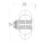 Idlewild 1-Light Ceiling Light in Matte Black-730736612