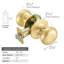 Cambridge Passage Door Knob In Gold