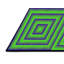 Tapis vert/noir tissé à la machine-1946064227