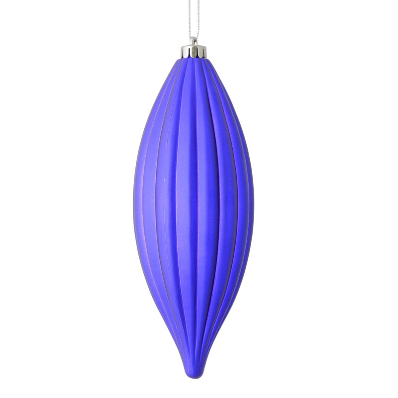 Ornement en forme de fleuron 8 po nLine, Mauve mat