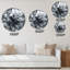 Art liquide noir et blanc - horloge murale moderne-435722398