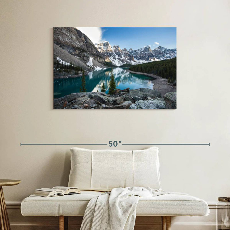 Lac Moraine bleu Alvord Glacial, H 26 po x l 39 po