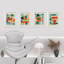 Colorful Mid-Century Geometric - Ensemble de 4 reproductions de cadres photo simples-97782156-97782159
