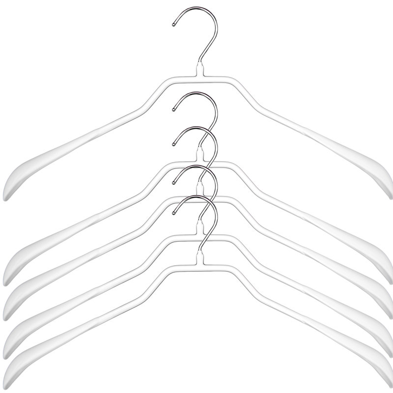 Cintre en métal antidérapant Bodyform, Blanc, H 8 po x l 16,5 po x P 1,25 po
