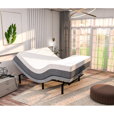 Lit réglable massant 29 po avec télécommande sans fil Maxillaria