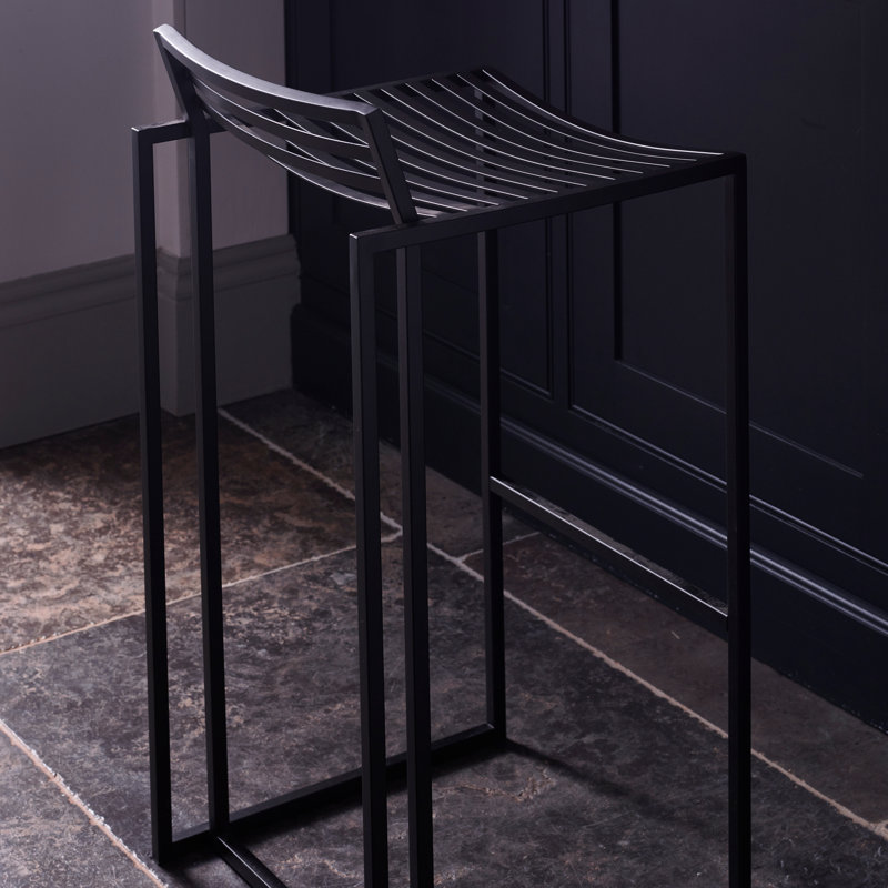 Wattripont Counter Stool, Matt Black