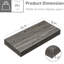3 tablettes flottantes grises