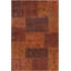 Tapis orange à motif contemporain Donise-24387507