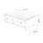 White Solid + Manufactured Wood Rectangular Coffee Table-1072809647