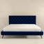 Lit plateforme en velours Dillon