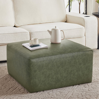 Similicuir carré avec ressorts ensachés et sièges confortables, l 30,59 po x P 16,21 po pour vos besoins décoratifs