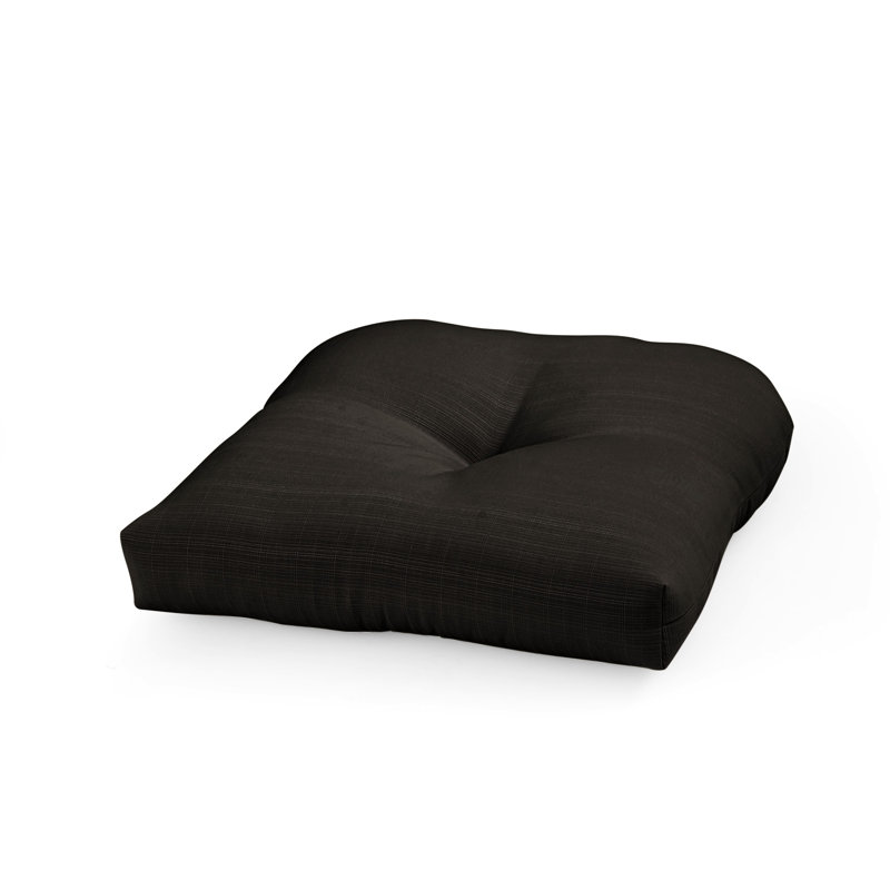 Outdoor 5'' Dining Chair Seat Cushion, Black