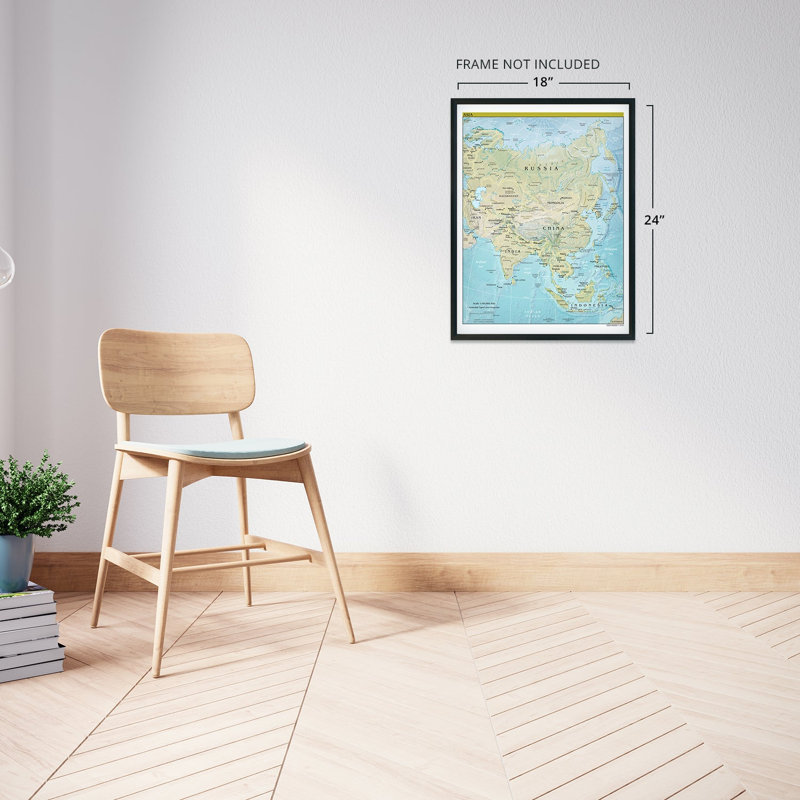 " 2021 Asia Map;2021 Asia Map ", 24" H x 18" W