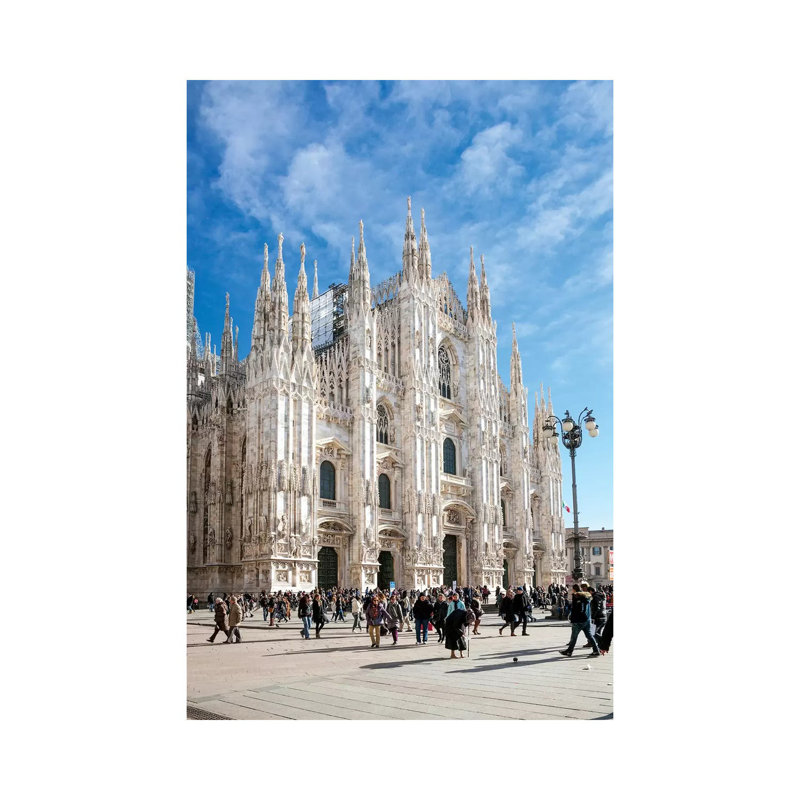 Piazza Del Duomo, Milan, Italy by Matteo Colombo - Wrapped Canvas Print, 101.6 cm H x 66.04 cm W x 1.91 cm D